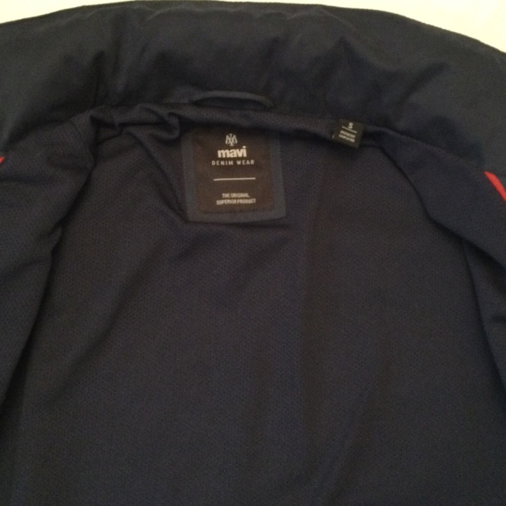 Mavi Blue Outer Wear Hooded Long Zip Jacket S - Picture 14 of 15